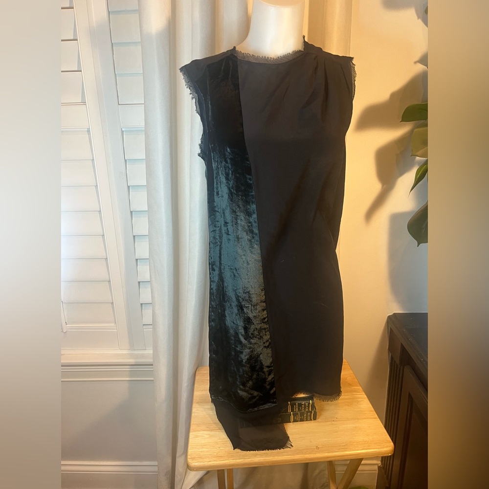 Winter Kate Nichole Richie Elegant Black Velvet asymmetrical Dress New Yeas Y2K - Picture 2 of 7